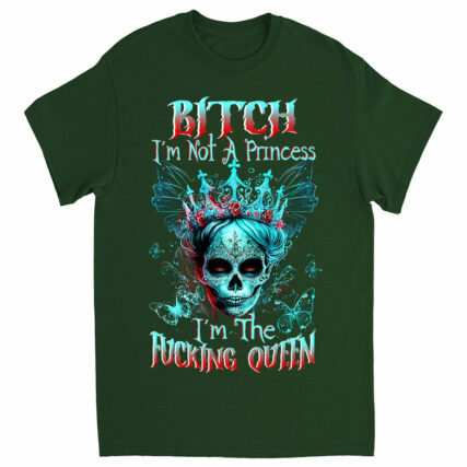 I'M THE F QUEEN SUGAR SKULL COTTON SHIRT - TLTW0604232
