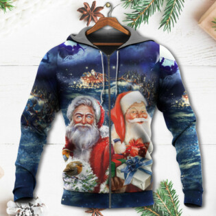 Christmas Santa Claus Snow - Hoodie - Owl Ohh - Owl Ohh