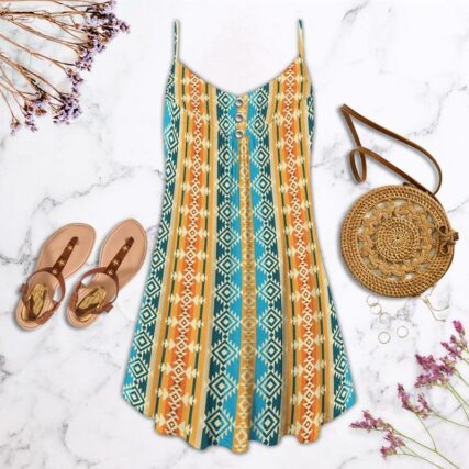 Native Summer Fresh Vibes Pattern - Summer Dress - Owl Ohh - Owl Ohh
