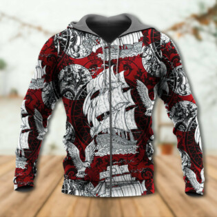 Sailing Ship Old Vintage Anchor Sea Life - Hoodie - Owl Ohh - Owl Ohh