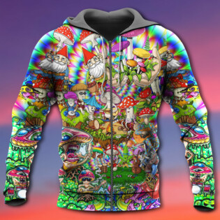 Hippie Mushroom Music Band Of Life - Hoodie - Owl Ohh - Owl Ohh