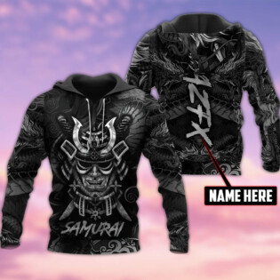 Samurai Black Samurai Style Personalized - Hoodie - Owl Ohh - Owl Ohh