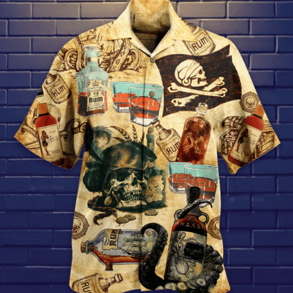 Wine And Skull My Life - Hawaiian Shirt - Owl Ohh - Owl Ohh
