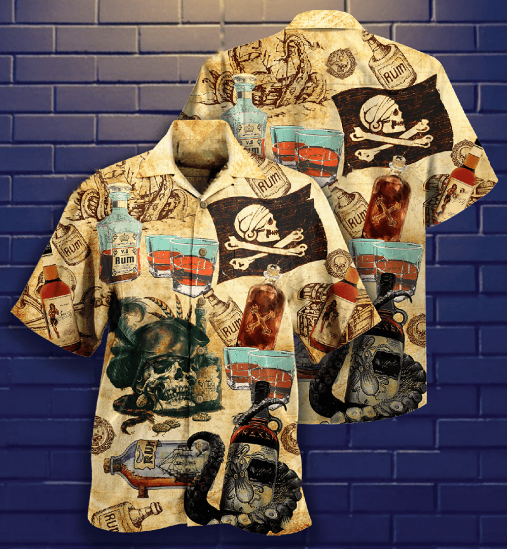 Wine And Skull My Life - Hawaiian Shirt - Owl Ohh - Owl Ohh