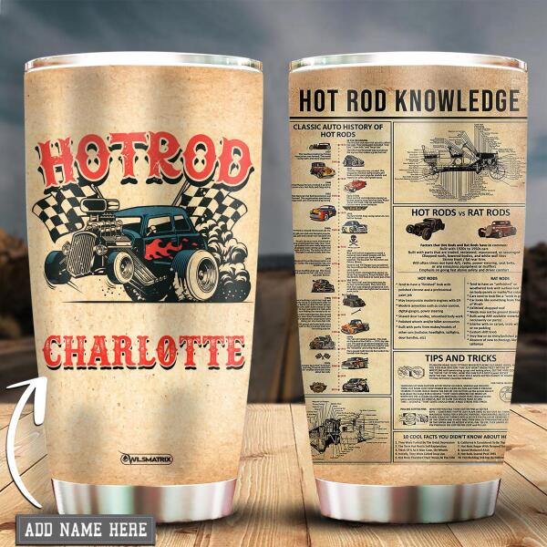 Hot Rod Tip And Trick Knowledge Personalized - Tumbler - Owl Ohh - Owl Ohh