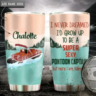 Pontoon Captain Super Sexy Personalized - Tumbler - Owl Ohh - Owl Ohh