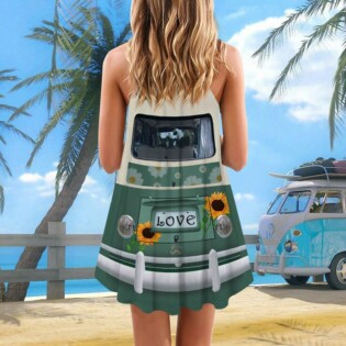 Hippie Van Retro Style Sunflower - Summer Dress - Owl Ohh - Owl Ohh