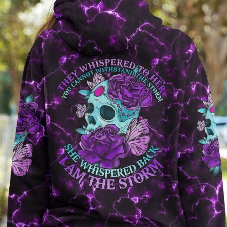 I AM THE STORM FLOWER SKULL ALL OVER PRINT - TLNO2311222