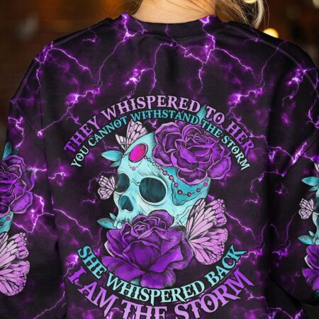 I AM THE STORM FLOWER SKULL ALL OVER PRINT - TLNO2311222