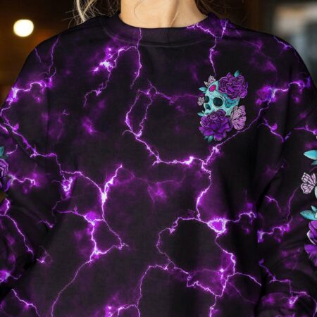 I AM THE STORM FLOWER SKULL ALL OVER PRINT - TLNO2311222