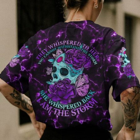 I AM THE STORM FLOWER SKULL ALL OVER PRINT - TLNO2311222