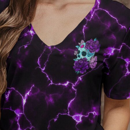 I AM THE STORM FLOWER SKULL ALL OVER PRINT - TLNO2311222