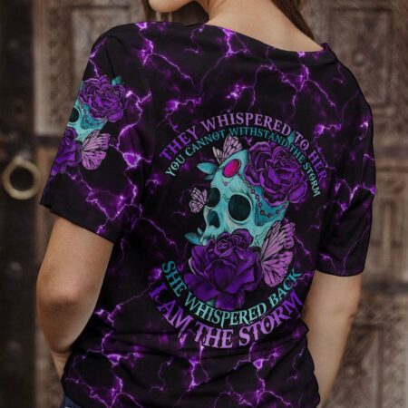 I AM THE STORM FLOWER SKULL ALL OVER PRINT - TLNO2311222