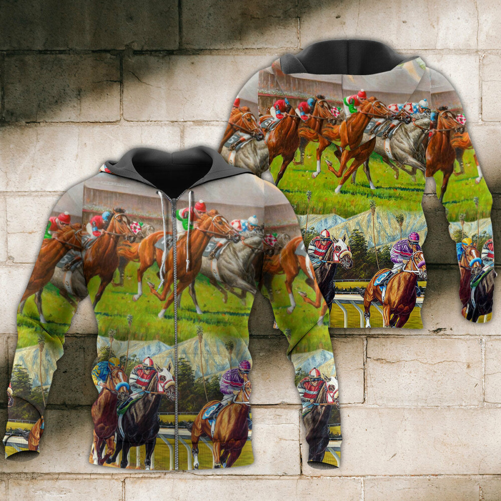 Horse Racing Don't Look Back - Hoodie - Owl Ohh - Owl Ohh