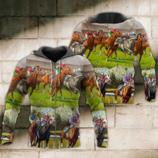 Horse Racing Don't Look Back - Hoodie - Owl Ohh - Owl Ohh