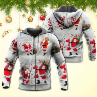 Christmas Santa Is Always With You Art Style - Hoodie - Owl Ohh - Owl Ohh