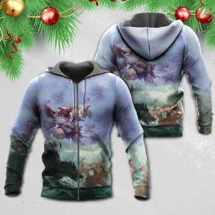 Christmas Santa Dark World Battle - Hoodie - Owl Ohh - Owl Ohh