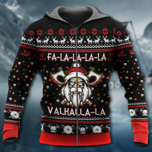 Viking Valhalla White And Red - Hoodie - Owl Ohh - Owl Ohh