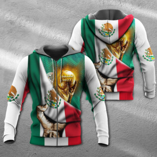World Cup Qatar 2022 Mexico Will Be The Champion Flag Vintage - Hoodie - Owl Ohh - Owl Ohh