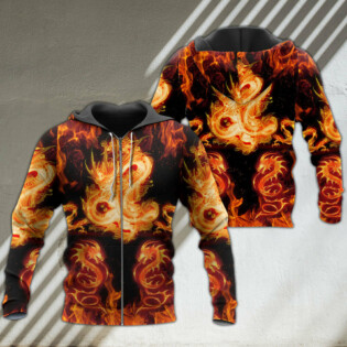 Dragon And Fireball Madness - Hoodie - Owl Ohh - Owl Ohh