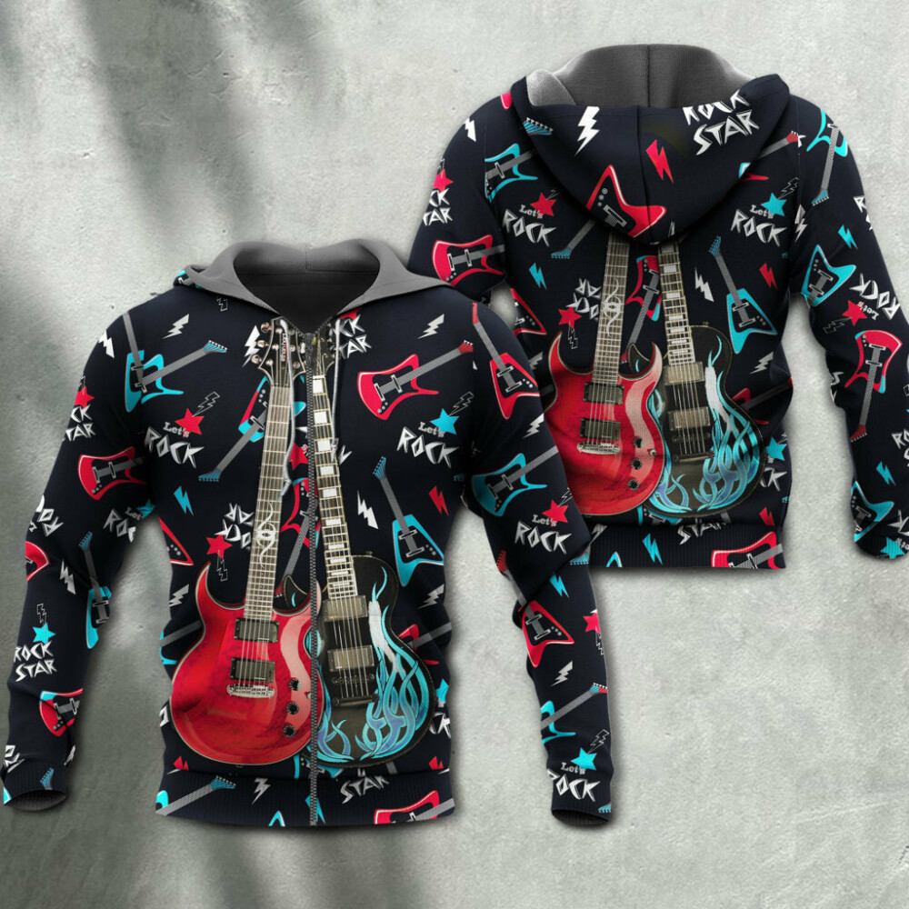 Guitar All I Need Is Playing Music - Hoodie - Owl Ohh - Owl Ohh