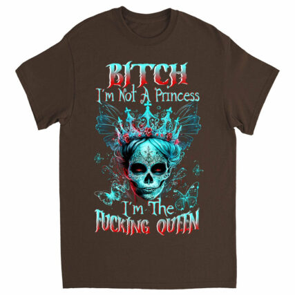 I'M THE F QUEEN SUGAR SKULL COTTON SHIRT - TLTW0604232