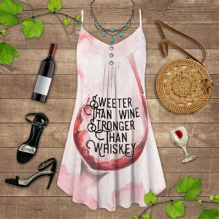 Wine And Summer Vibes Sweeter Than Wine - Summer Dress - Owl Ohh - Owl Ohh