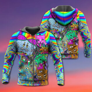 Hippie Cat Break My Mind - Hoodie - Owl Ohh - Owl Ohh