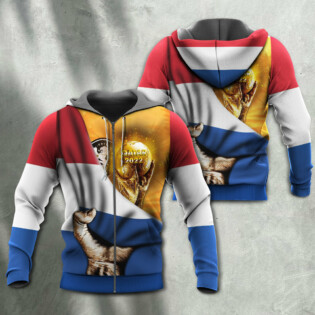 World Cup Qatar 2022 Netherlands Will Be The Champion Flag Vintage - Hoodie - Owl Ohh - Owl Ohh
