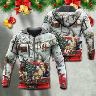 Christmas Dog Come Home In Truck - Hoodie - Owl Ohh - Owl Ohh