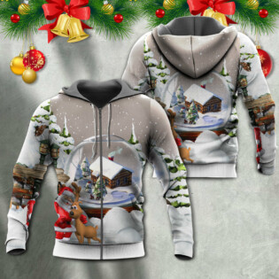 Christmas Santa Giving Christmas For Everyone - Hoodie - Owl Ohh - Owl Ohh
