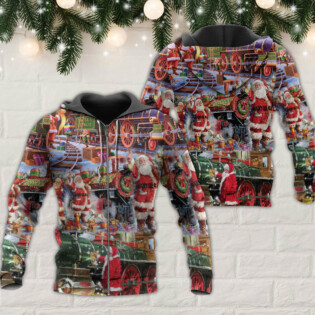 Santa Christmas Snow Village Christmas Spirit Of Giving - Hoodie - Owl Ohh - Owl Ohh