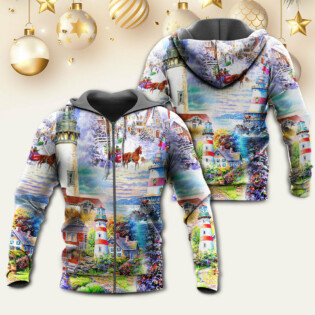 Lighthouse Christmas Santa Be A Lighthouse - Hoodie - Owl Ohh - Owl Ohh