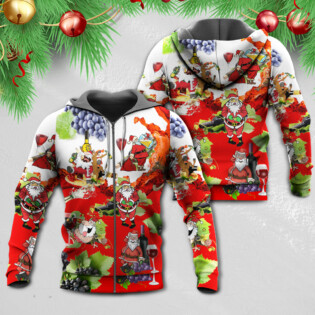 Christmas Santa Get Drunk At Christmas Party - Hoodie - Owl Ohh - Owl Ohh