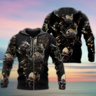 Skull Only In Their Death Can A King Live Forever - Hoodie - Owl Ohh - Owl Ohh