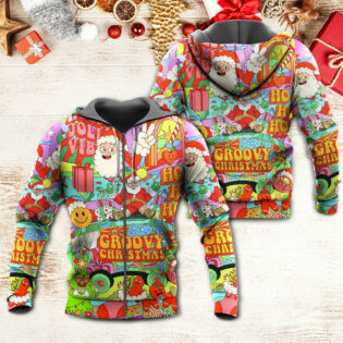 Christmas Hippie Santa Bus Peace - Hoodie - Owl Ohh - Owl Ohh