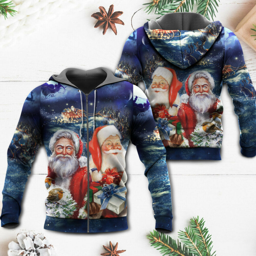 Christmas Santa Claus Snow - Hoodie - Owl Ohh - Owl Ohh