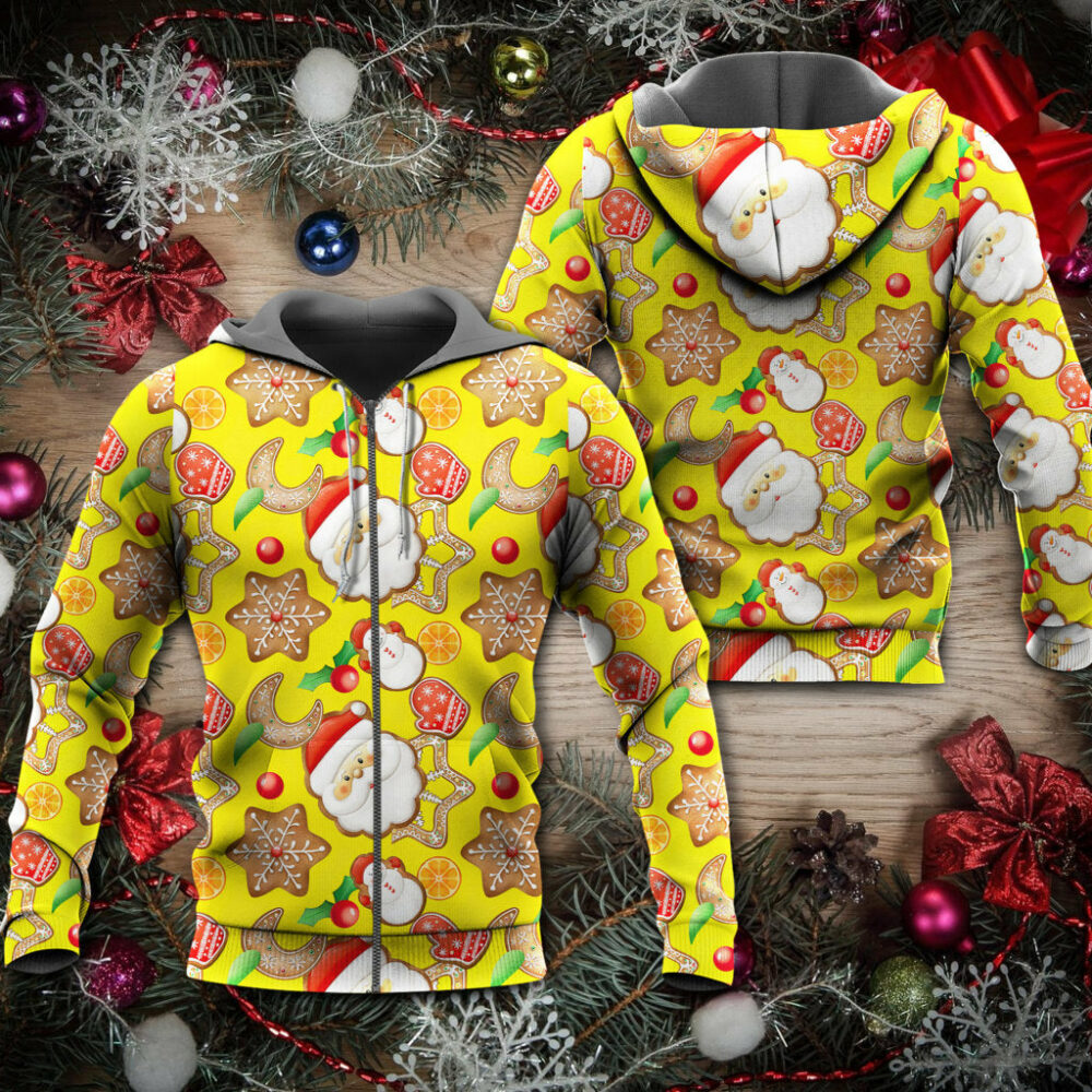 Christmas Santa Snowman Gingerbread And Sweets - Hoodie - Owl Ohh - Owl Ohh