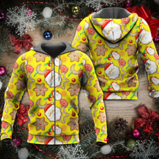 Christmas Santa Snowman Gingerbread And Sweets - Hoodie - Owl Ohh - Owl Ohh