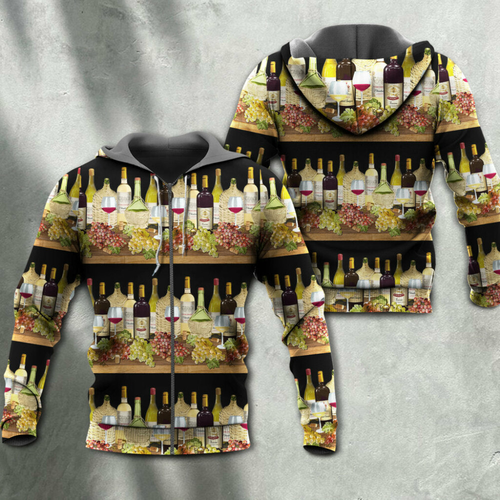 Wine Tasking Border Stripe - Hoodie - Owl Ohh - Owl Ohh