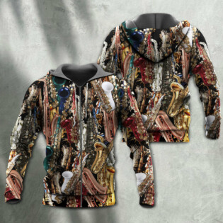 Saxophone I Don't Need Therapy I Just Need Saxophone - Hoodie - Owl Ohh - Owl Ohh