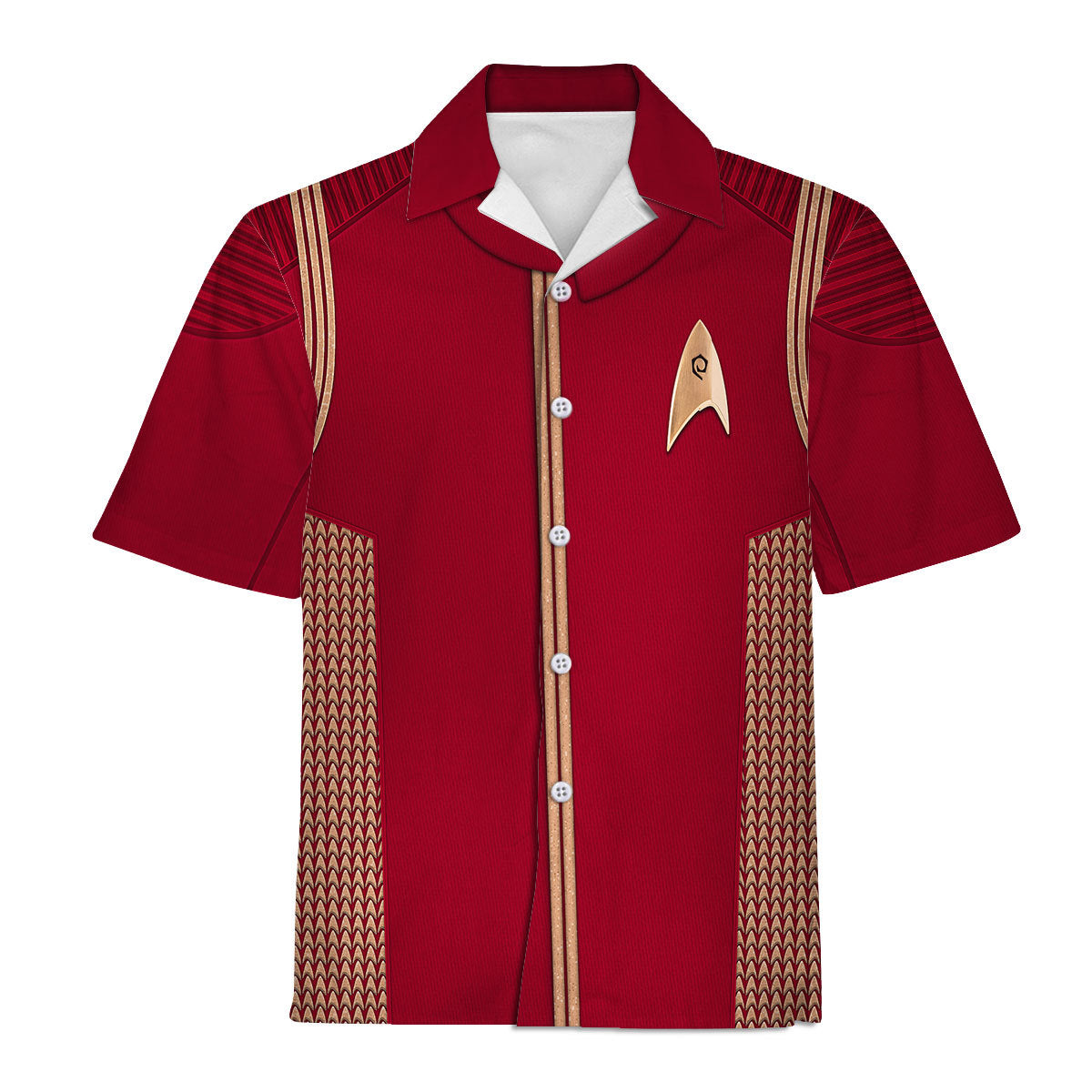 Star Trek Operations Lieutenant Commander Brown Cool - Hawaiian Shirt