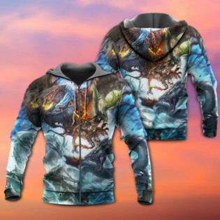 Dragon Battle Of Gods - Hoodie - Owl Ohh - Owl Ohh