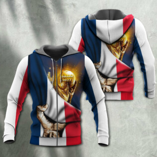 World Cup Qatar 2022 France Will Be The Champion Flag Vintage - Hoodie - Owl Ohh - Owl Ohh