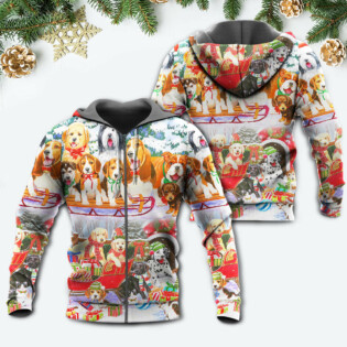 Dog Snowman Christmas Tree Merry Xmas - Hoodie - Owl Ohh - Owl Ohh
