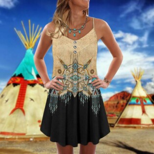 Native Peaceful Vibes Dreamcatcher Pattern - Summer Dress - Owl Ohh - Owl Ohh