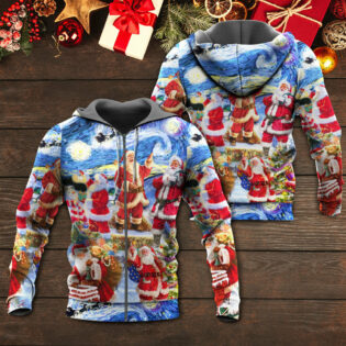 Christmas Santa Snow Night Merry Xmas - Hoodie - Owl Ohh - Owl Ohh