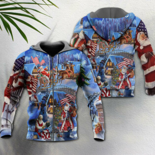 Christmas America Patriotic - Hoodie - Owl Ohh - Owl Ohh