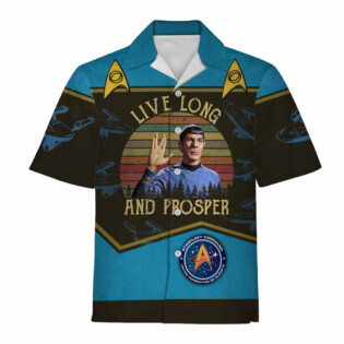 Star Trek Live Long And Prosper Sunset Retro Vintage Cool - Hawaiian Shirt