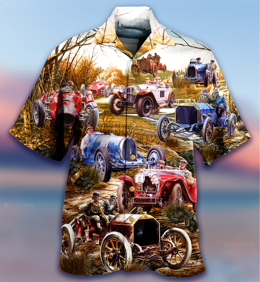 Car Old Vintage - Hawaiian Shirt - Owl Ohh - Owl Ohh